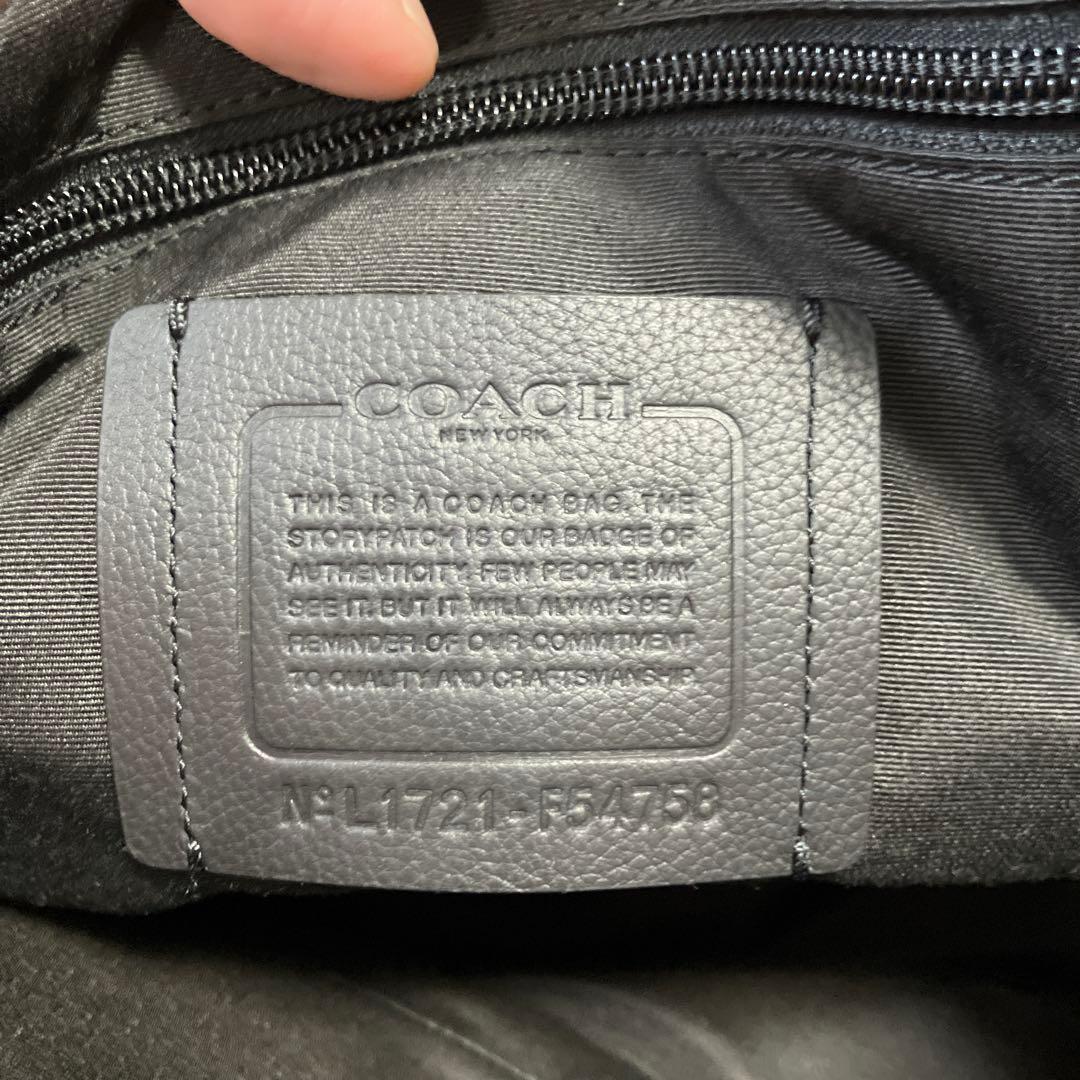 COACH ネイビー ブラック ビジネスバッグ