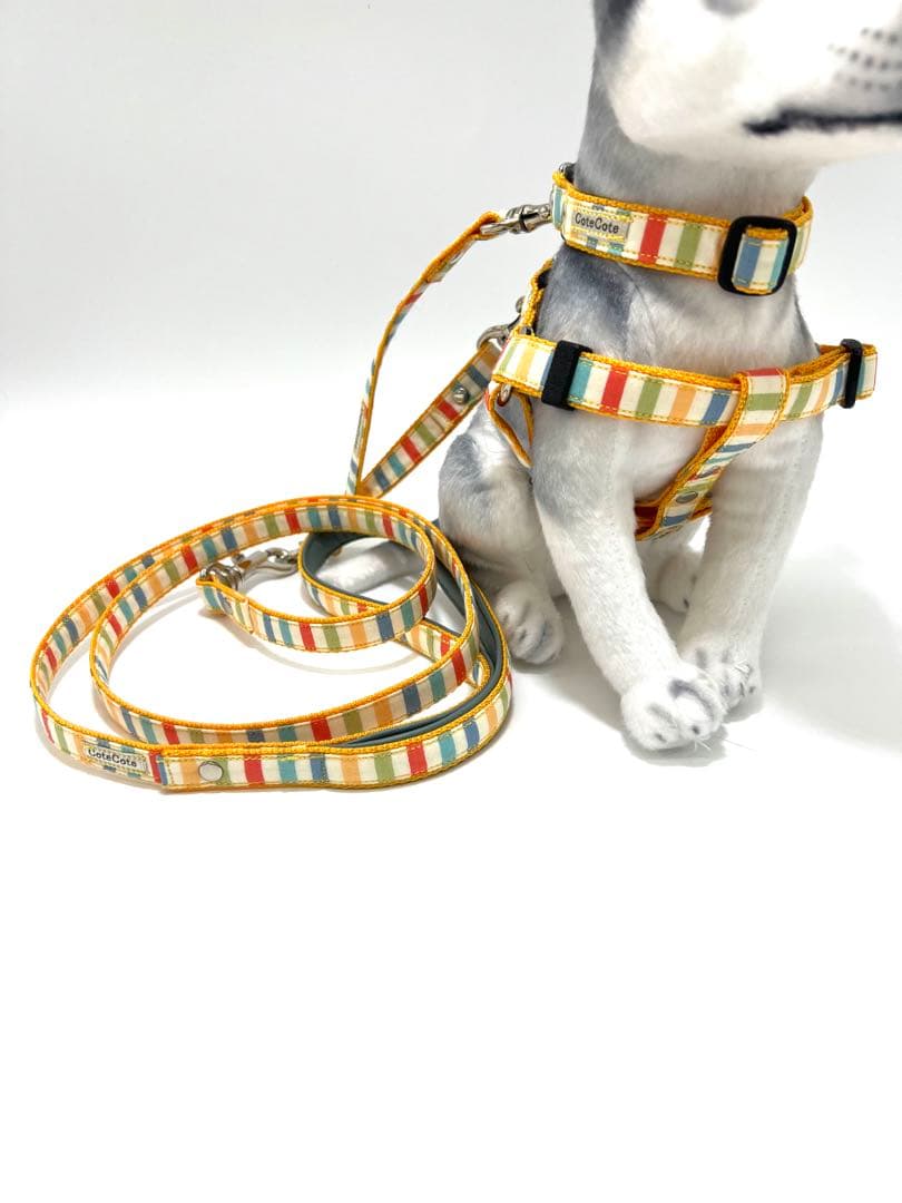 犬用品　首輪　ハーネス リード　ジョイントリード フルセット ハンドメイド