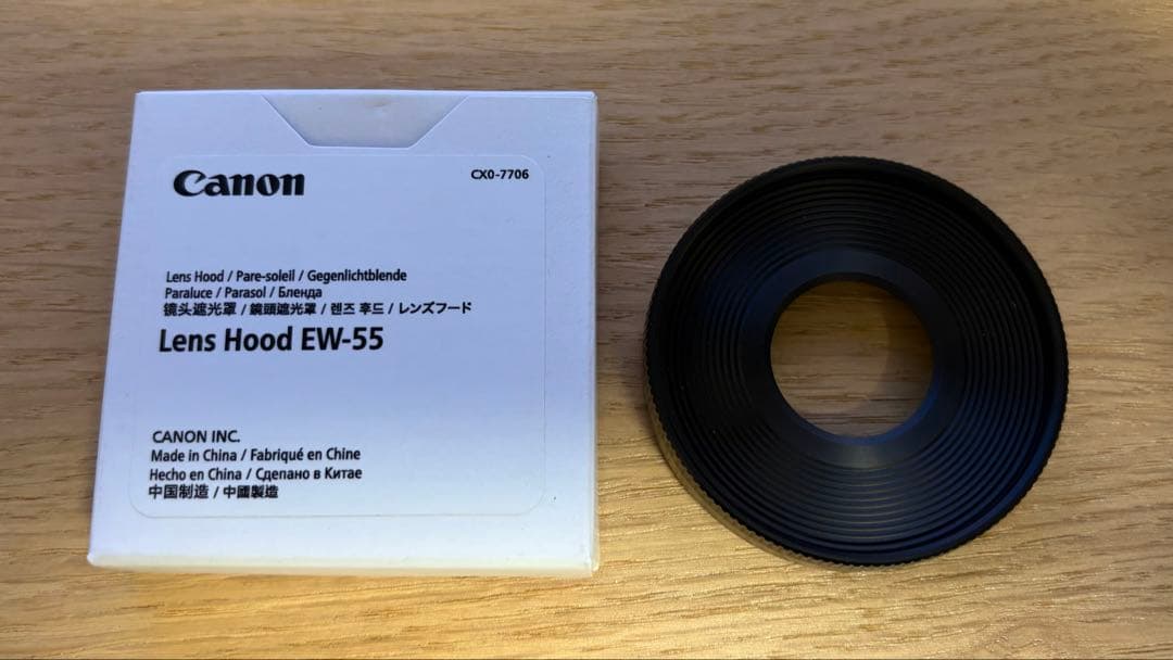 Canon RF28mm F2.8 STM 美品　純正レンズフードEW-55付！