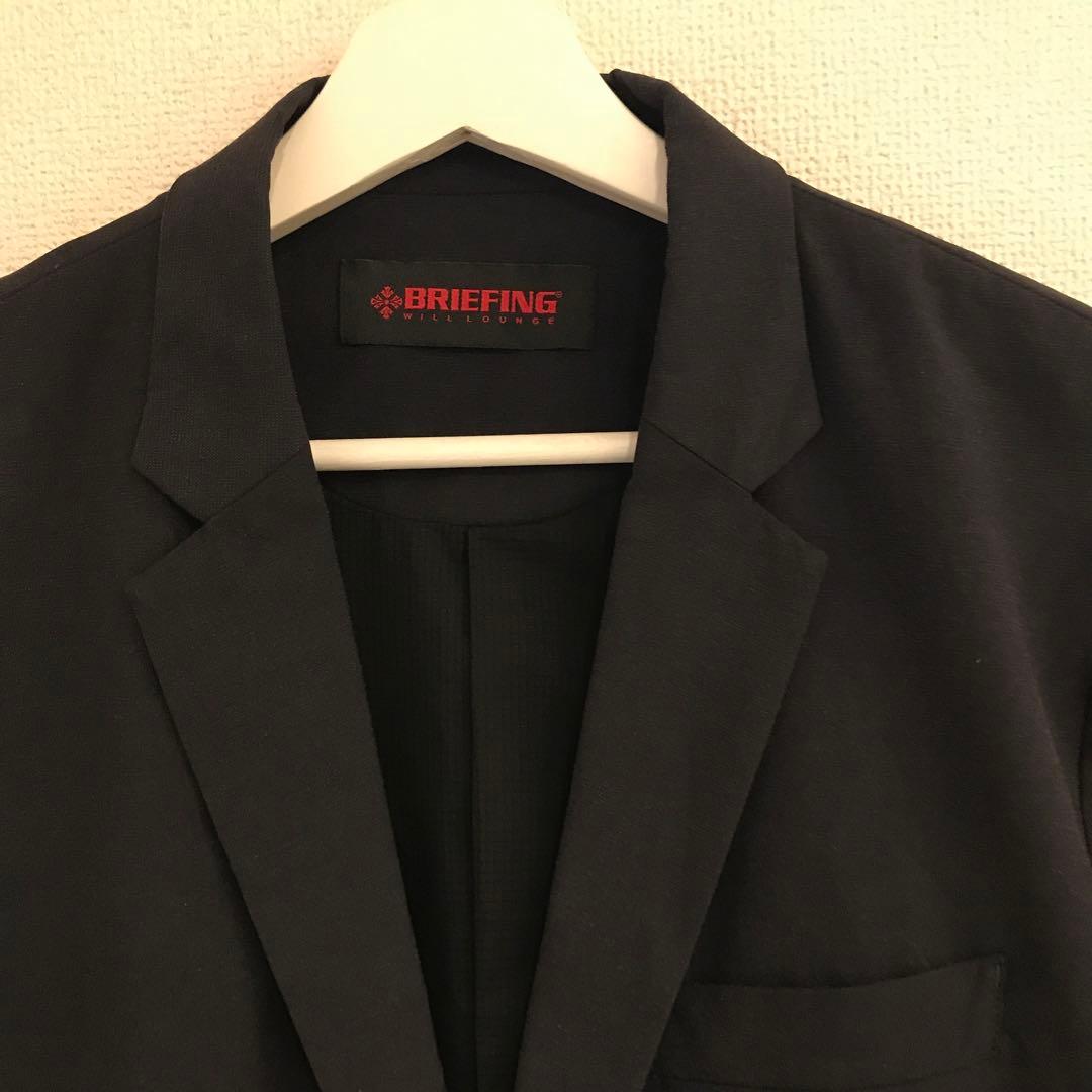 限定コラボ！ナノユニバース×ブリーフィングビジネスジャケットL/別注ブラック