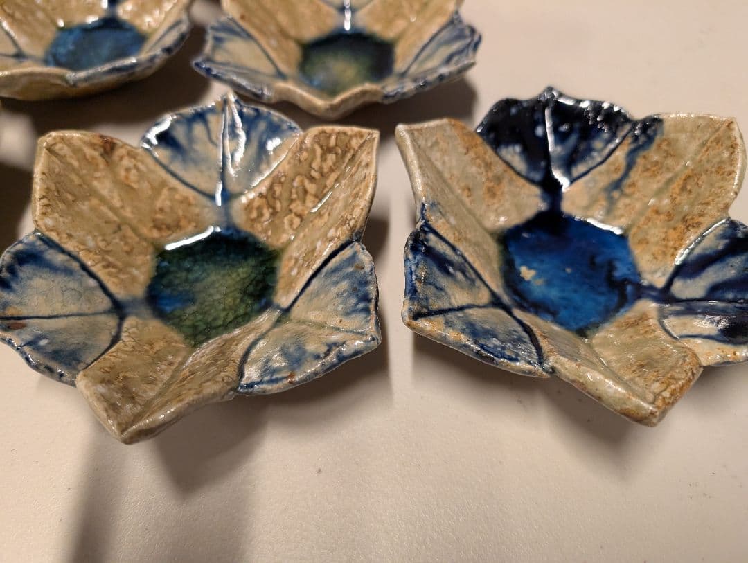 ［完全未使用]【福島一紘】百合染付向付 10枚セット 最終値下げ