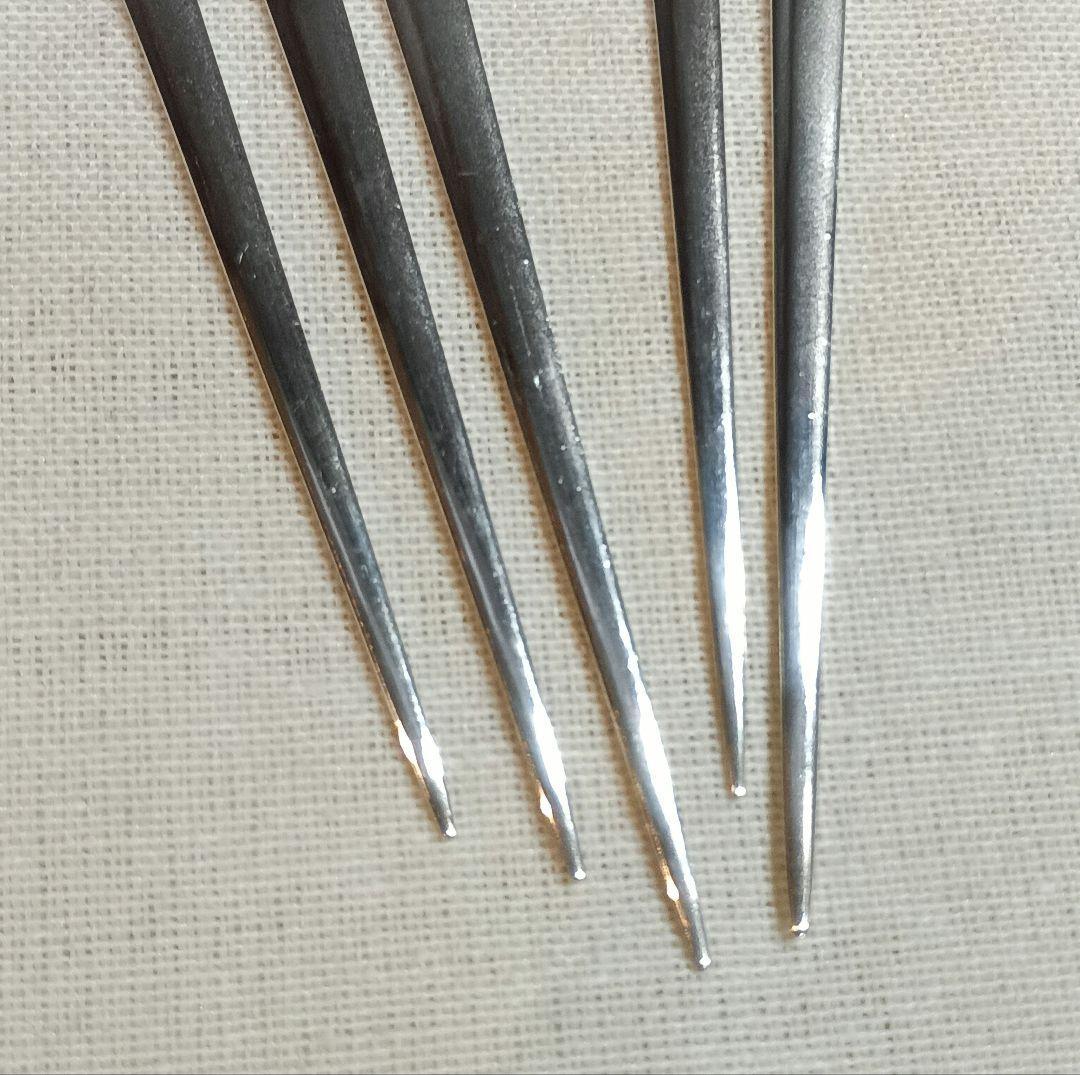 銀製 刻印 菓子楊枝 フルーツピック5本