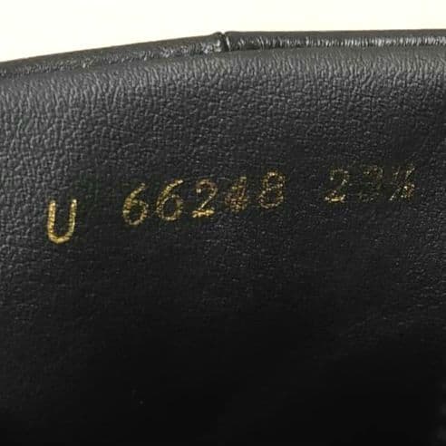 定番 DIANA ダイアナ ショートブーツ 本革 レザー ブラック 23.5cm