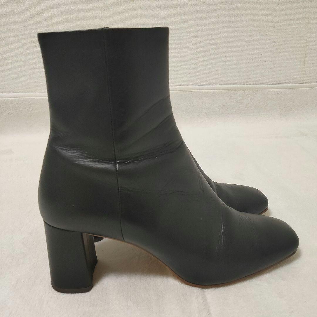 定番 DIANA ダイアナ ショートブーツ 本革 レザー ブラック 23.5cm