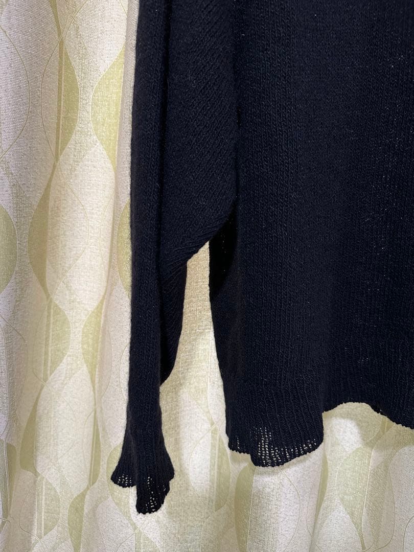 comoli カシミヤクルーネックニット　navy