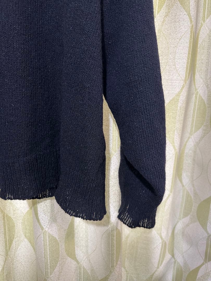 comoli カシミヤクルーネックニット　navy