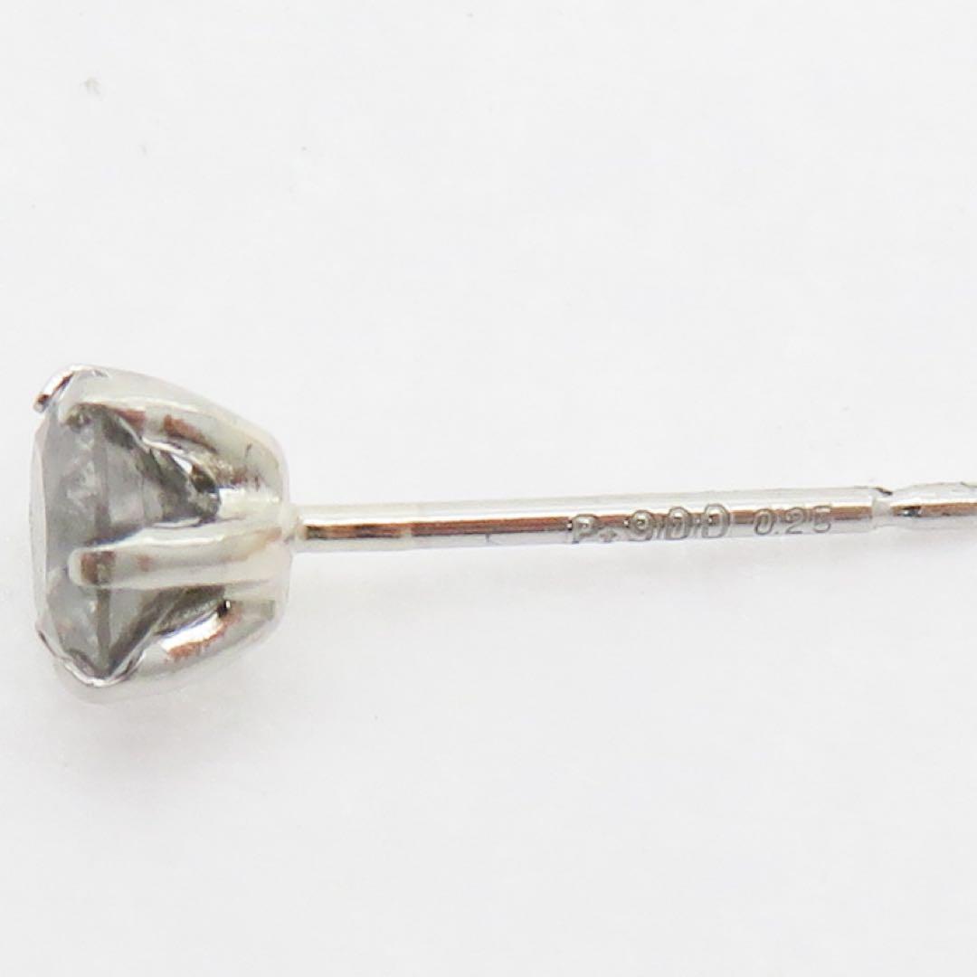 T*T様 Pt900 天然ダイヤモンド0.28ct 片耳ピアス ダイヤモンドピア