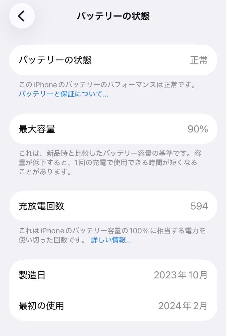 海外版 iPhone15 Pro 256GB ホワイトチタニウム　US版