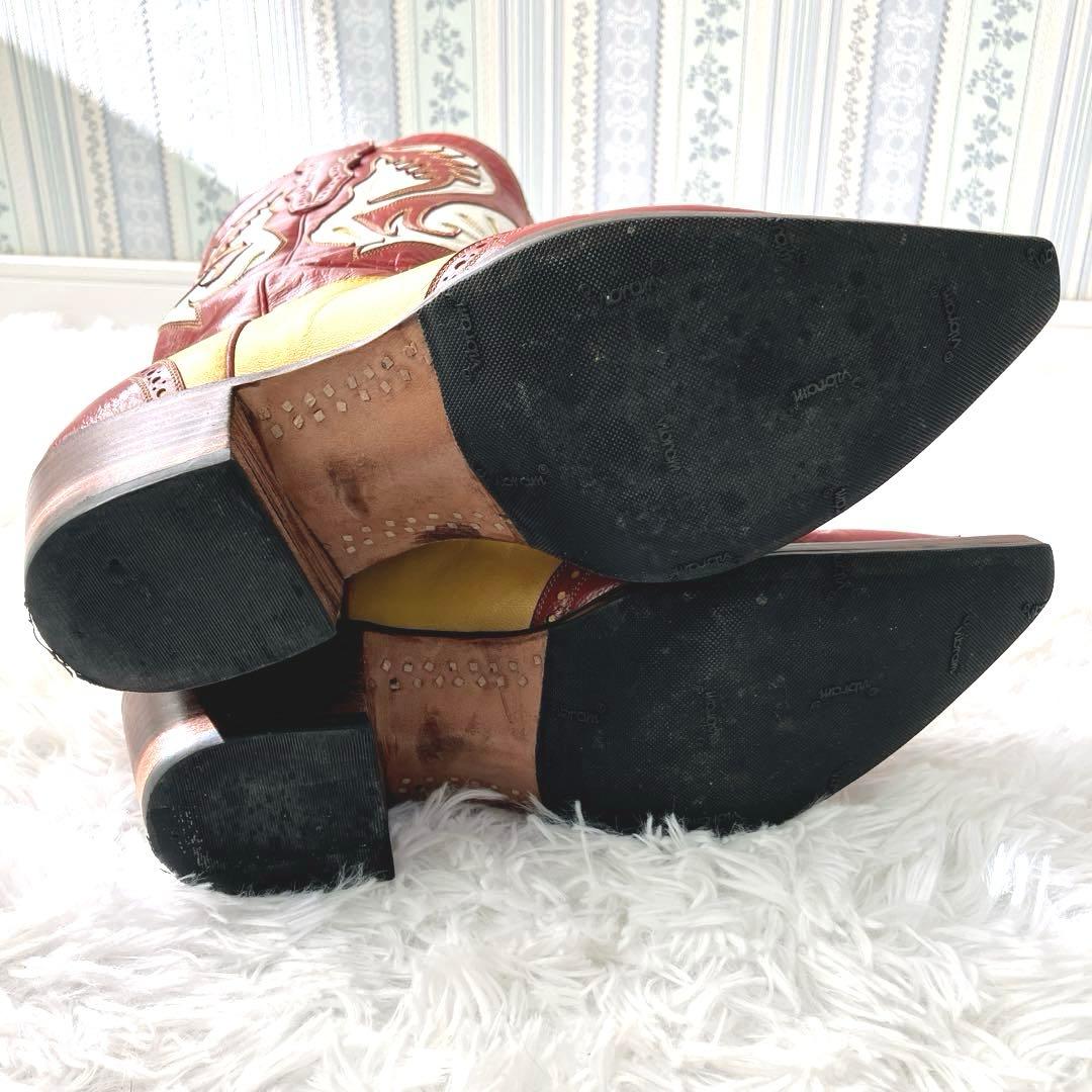 美品✨　DON QUIJOTE　ドンキホーテ　ウエスタンブーツ　メキシカンカラー