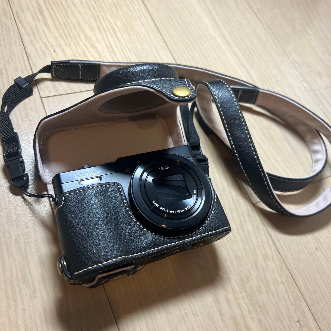 美品 LUMIX TZ99 DC-TZ99 レザーケース付き コンデジ
