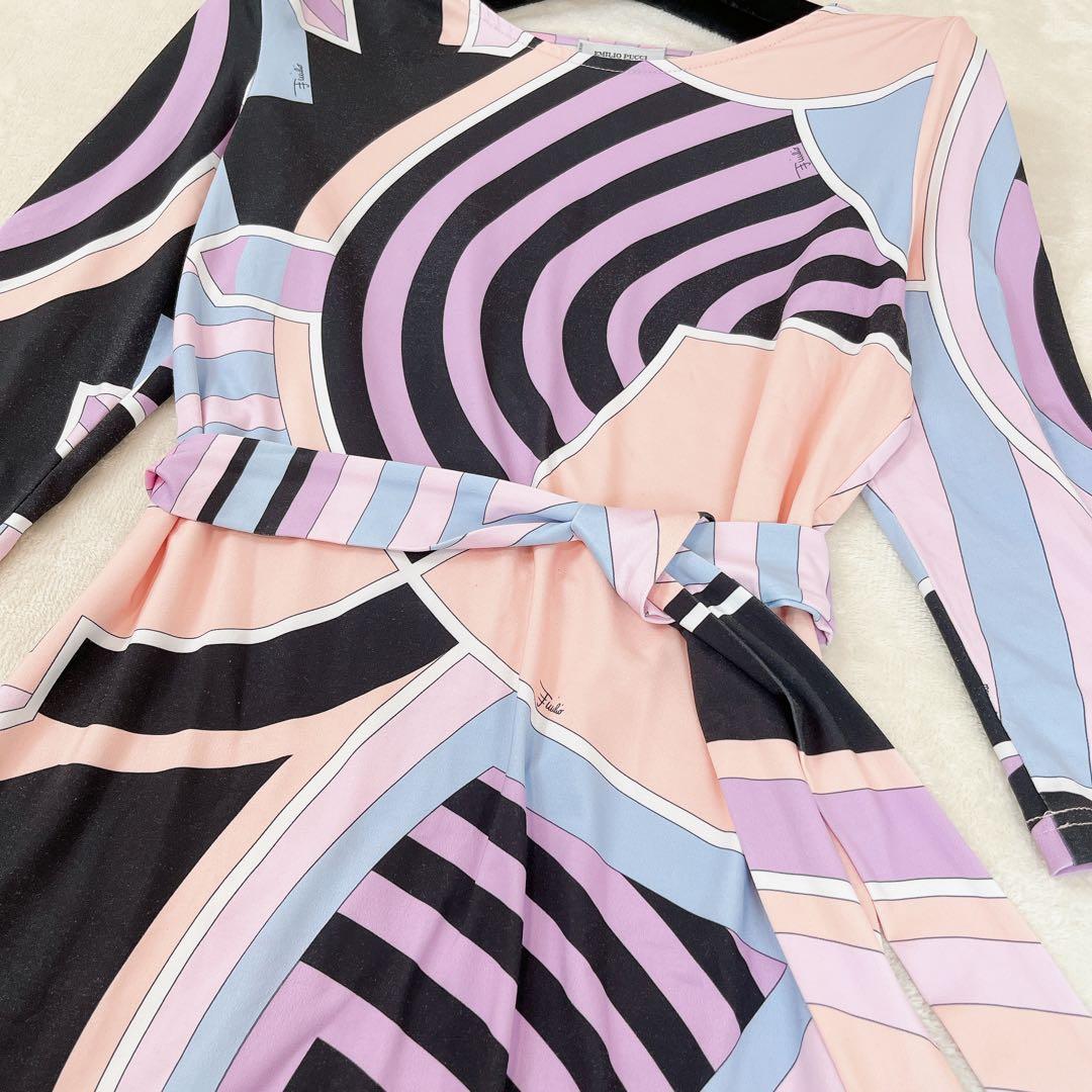 エミリオプッチ EMILIO PUCCI ワンピース ベルト シルク100％