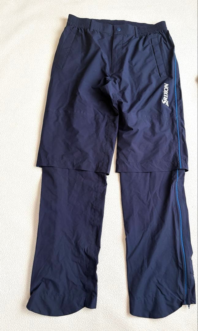 Srixon SMR1000メンズ レインウェア セットアップブルー撥水軽量