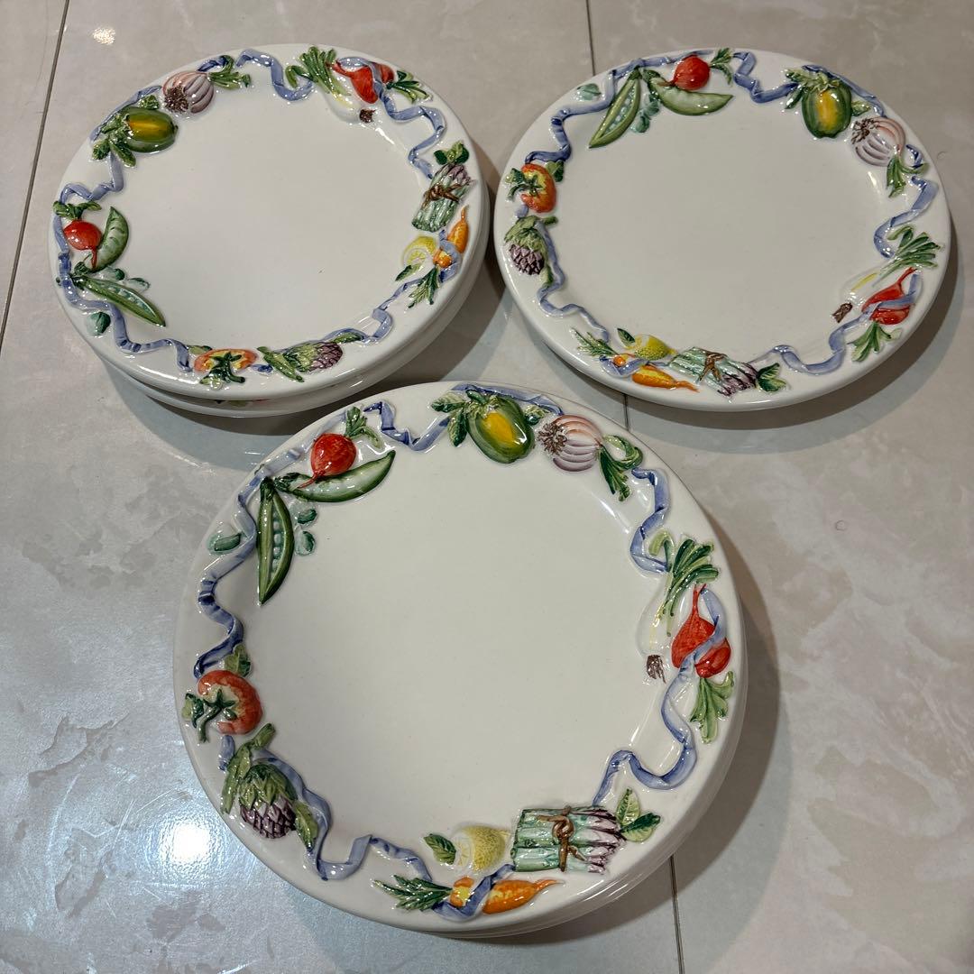 イタリア製 陶器 デザートボウル フルーツ柄　サラダボール 鉢 カラフル 小鉢