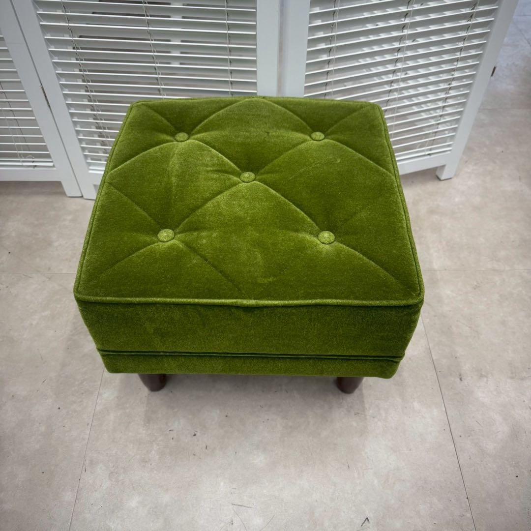 カリモク家具 Kチェア用 オットマン モケットグリーンwm01