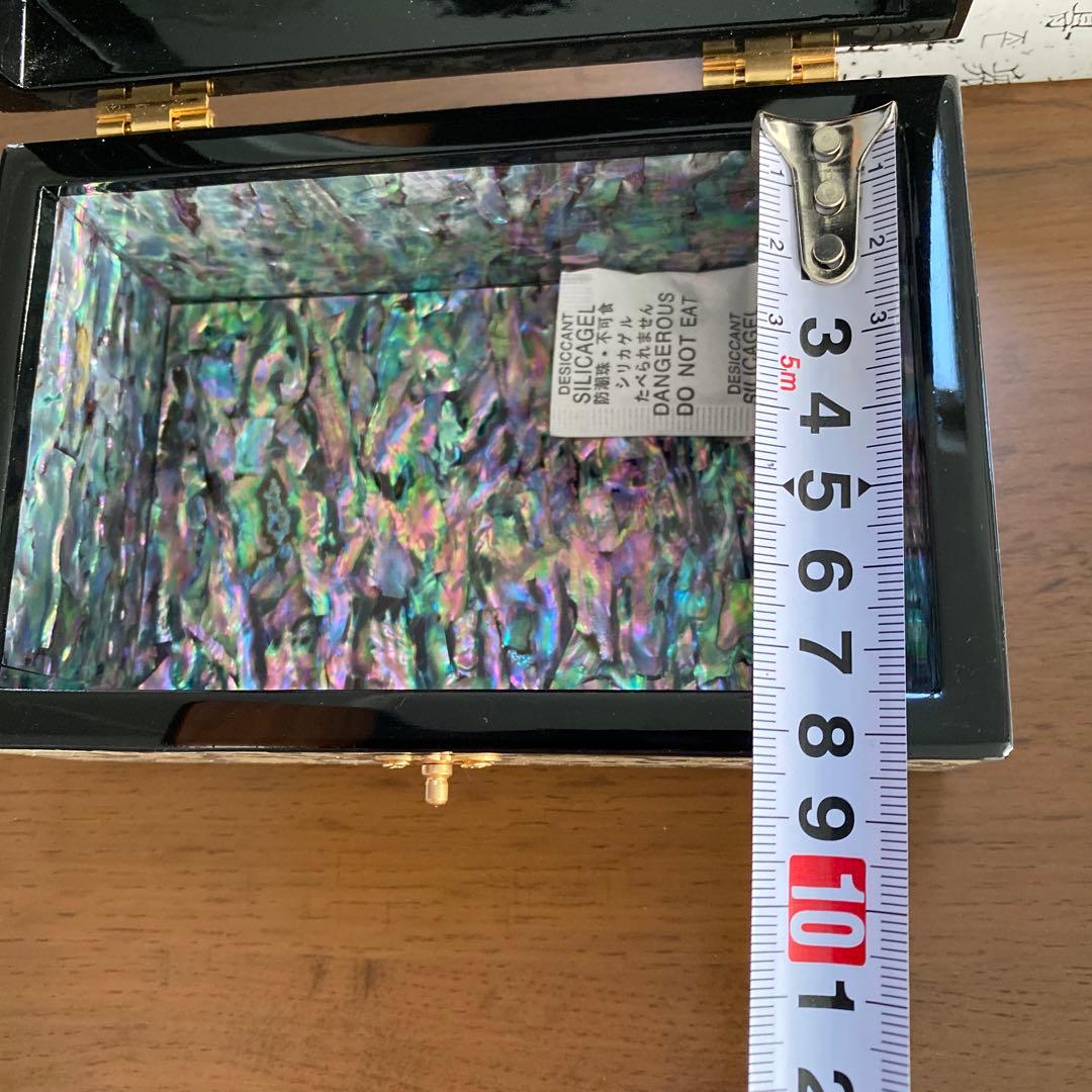 韓国　螺鈿細工　ジュエリーボックス　& 箸とスプーンのセット