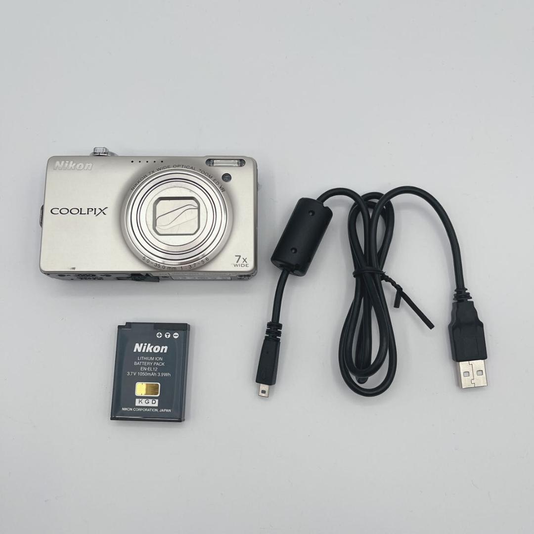 ジャンク　Nikon COOLPIX S6000 シルバー 7倍光学ズーム