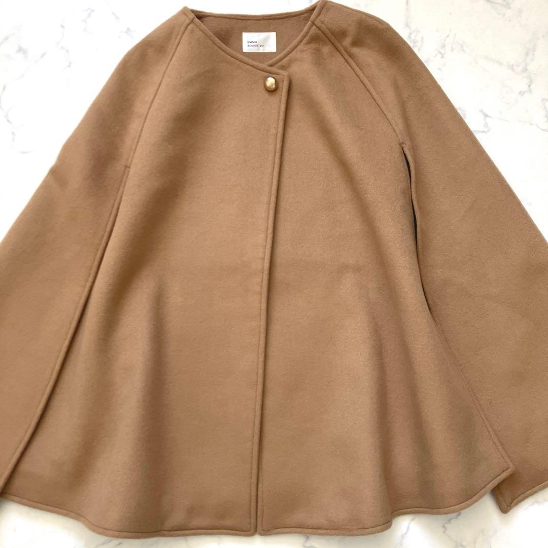 24AW 美品✨EMMA　ROUGE VIF ウール ケープ　ポンチョコート