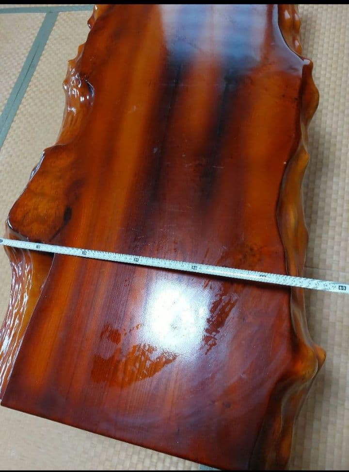 【値下げ】高級銘木 高級木材 一枚板 座卓 和室 天然木 レトロ　和室