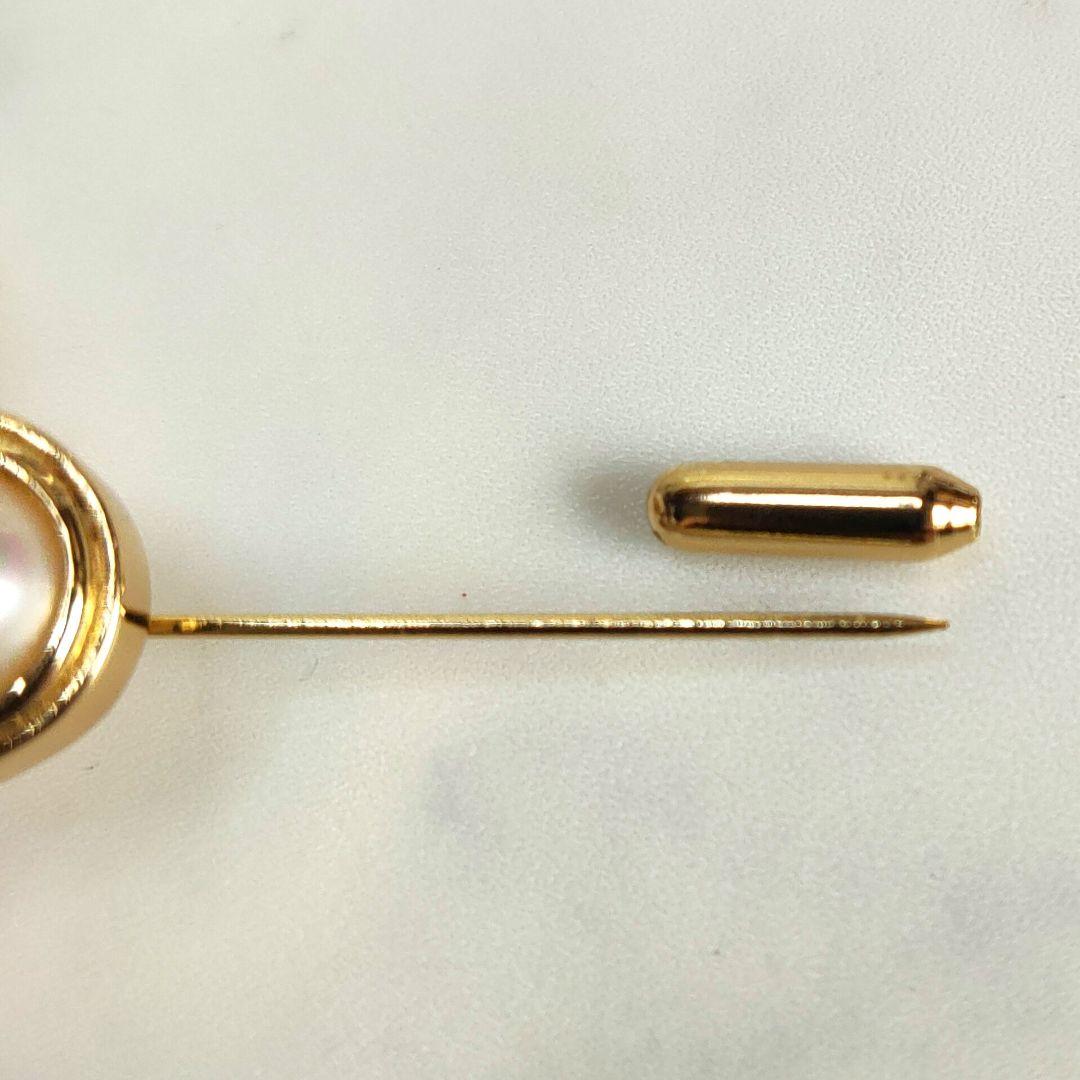 【美品✨】クリスチャンディオール　ピンブローチ　パール CDロゴ ゴールド金具