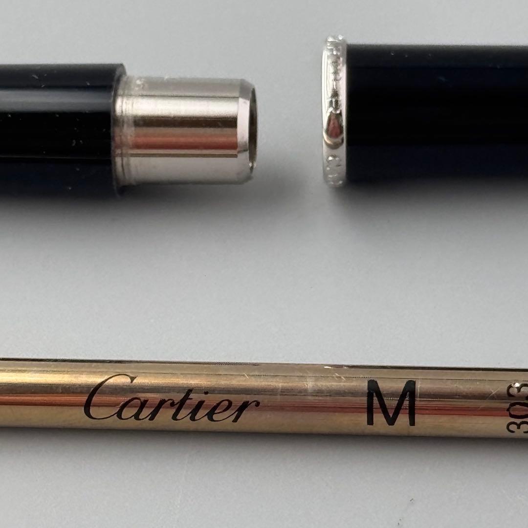 ディアボロ ドゥ カルティエ ツイスト式ボールペン ブラック/シルバー