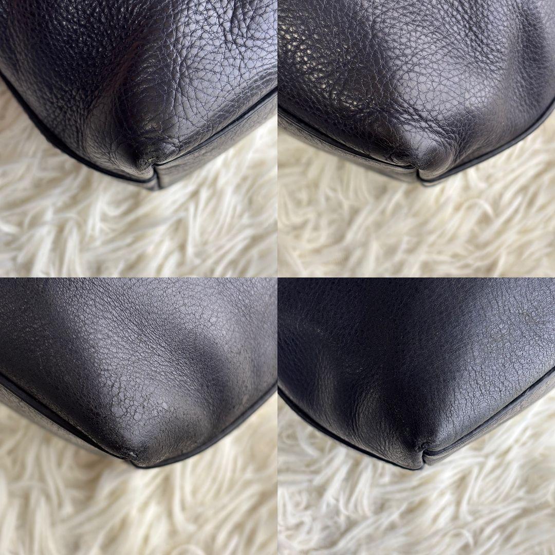 【激レア 良品】コーチ　レザーショルダーバッグ　ヘリテージ　クロスボディ　紺色