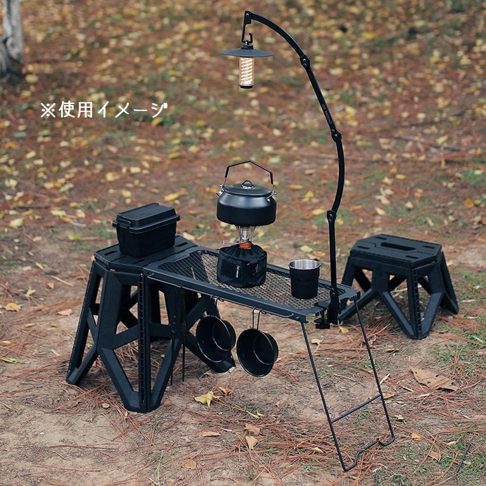 ジャグ置き　アイアンテーブル　脚立　スツール　ソロキャンプ　ラック　ゴールゼロΔ