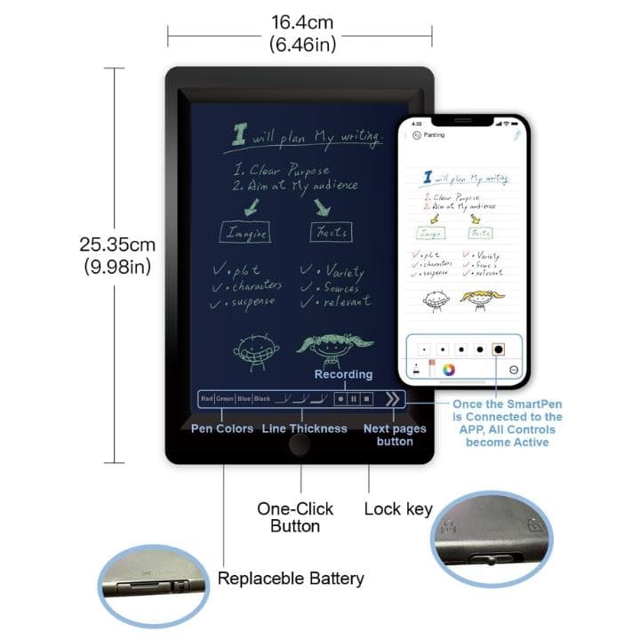 【送無】Ophayapen（オプハヤペン）スマート ライティングボード セット