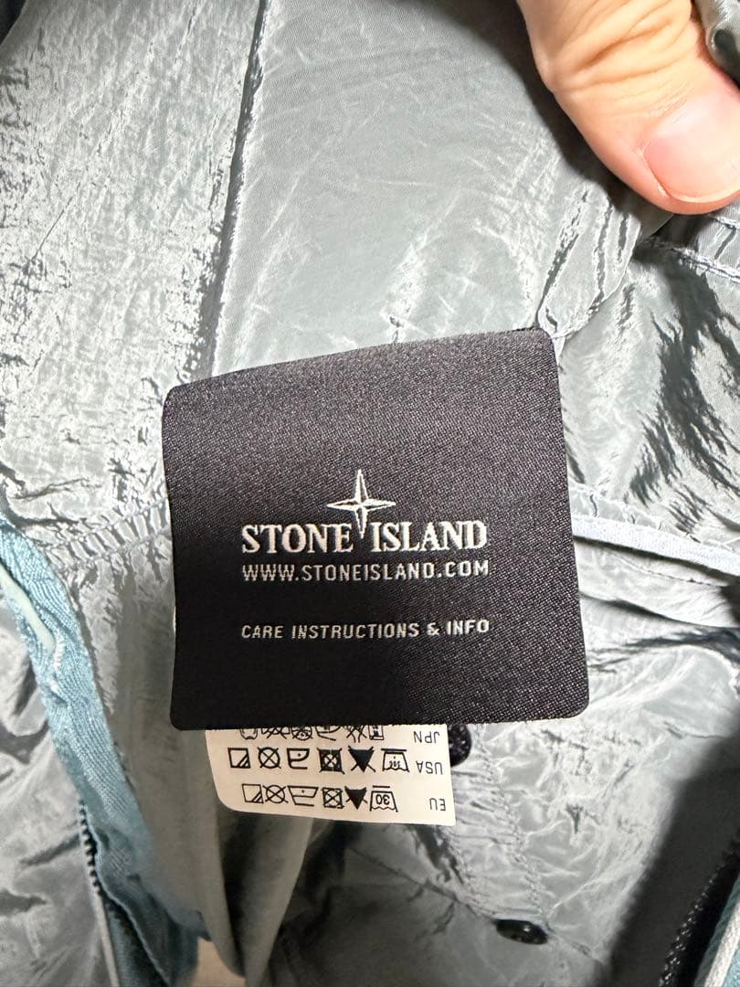 Stone  ナイロンメタルジャケット　水色