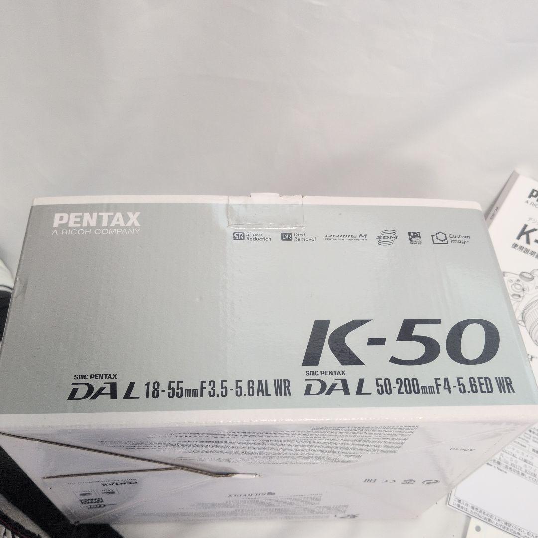 D*7様 デジタル一眼レフカメラ　ペンタックス K50 ホワイト レンズ付き 1