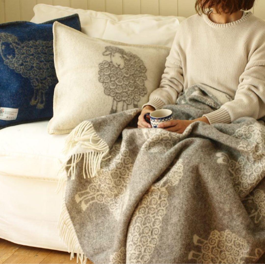 新品　BARKER TEXTILE 大判ブランケット　ウール100%