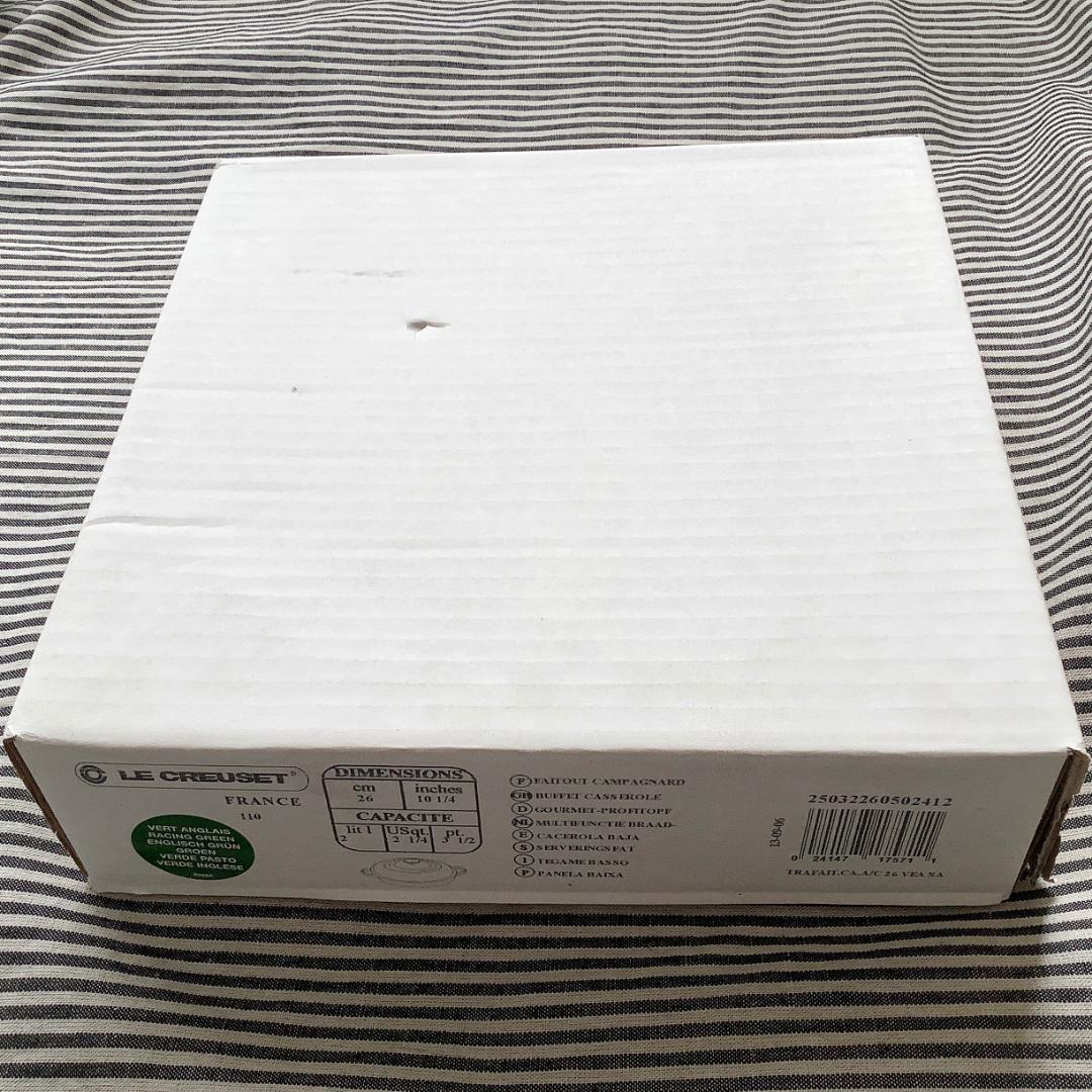 【デッドストック】ルクルーゼ ビュッフェキャセロール 26 レーシンググリーン色
