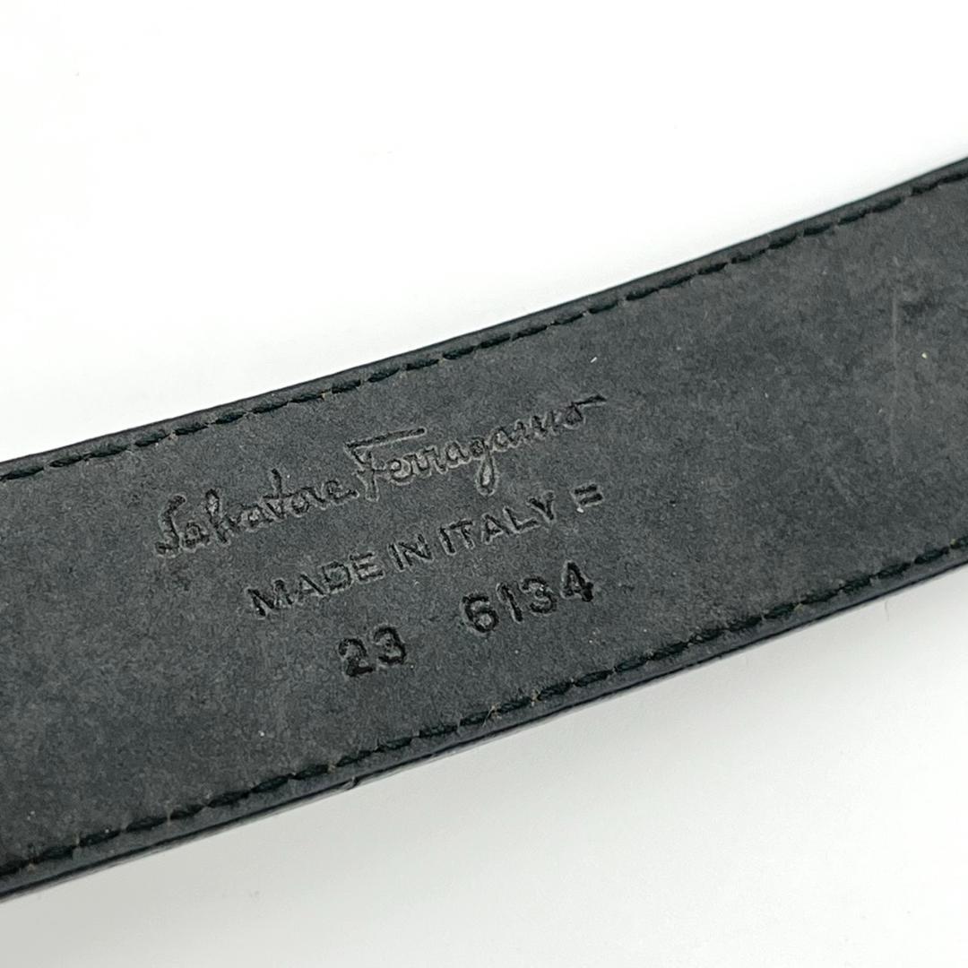 フェラガモ ベルト レディース ダブルガンチーニ レザー 本革 ブラック