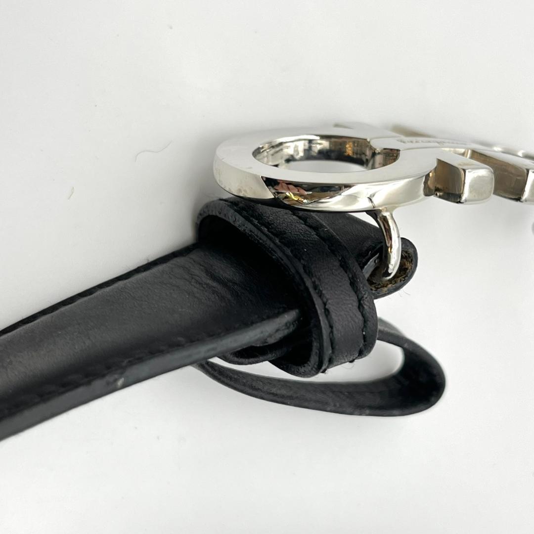 フェラガモ ベルト レディース ダブルガンチーニ レザー 本革 ブラック