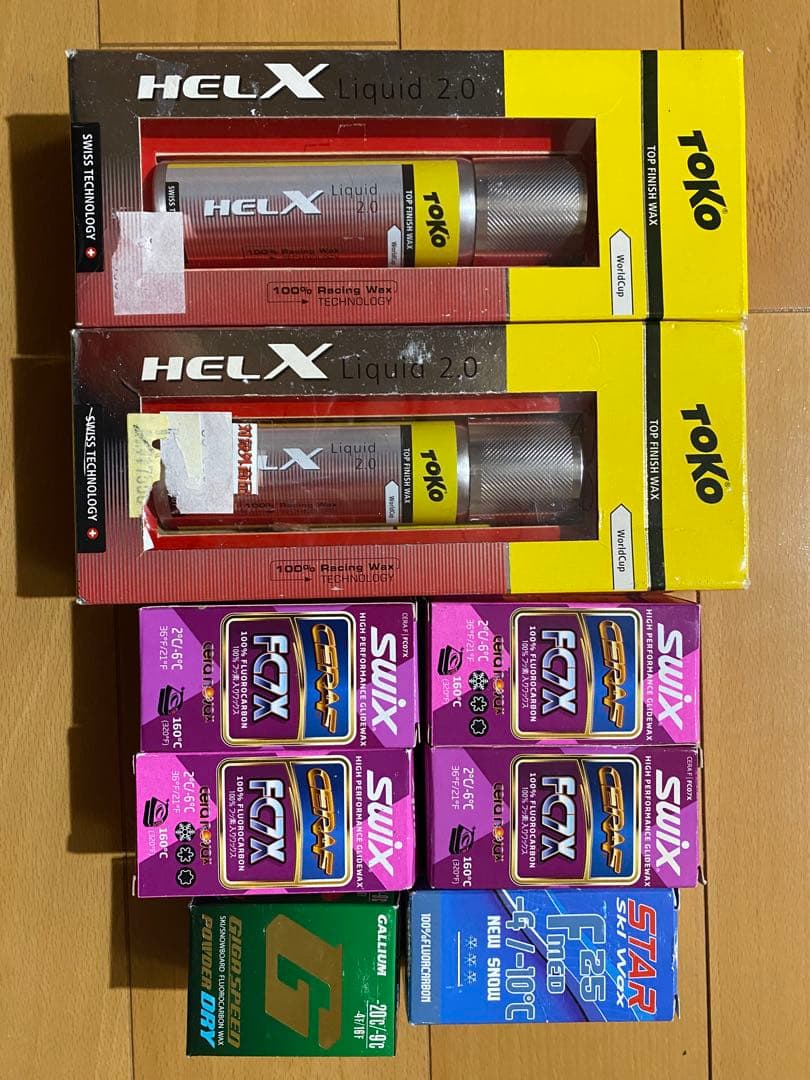 スキーフッ素パウダー、リキッド、SWIX、TOKO、ガリウム、STARフッ素