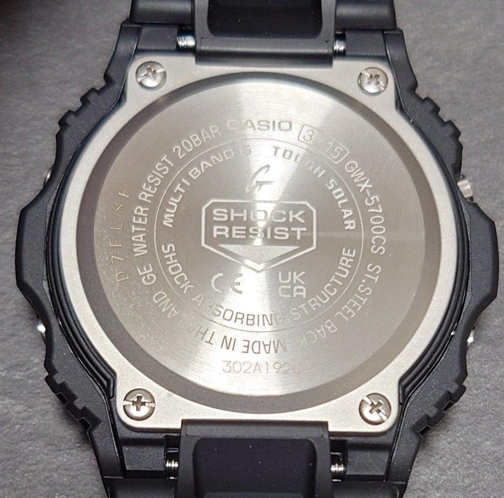 未使用 CASIO G-SHOCK GWX-5700CS-1JF Gライド 黒