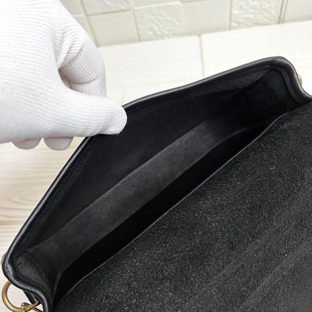 ✨極美品✨☘️COACH☘️✨ショルダーバッグ✨グラブタンレザー✨USA製✨ブラック