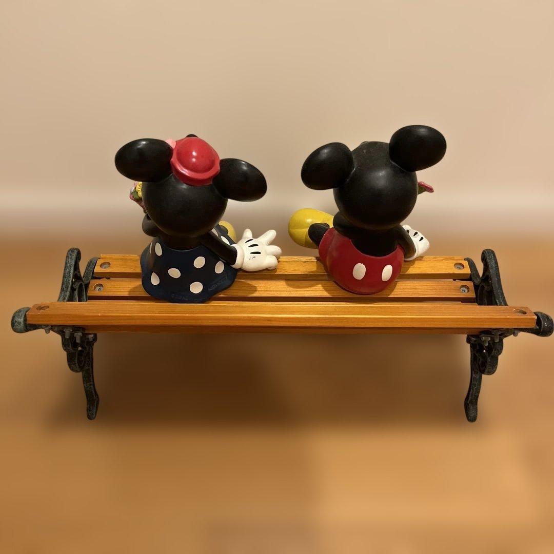 [レア]加藤工芸ミッキーマウス ミニーマウス フィギュア