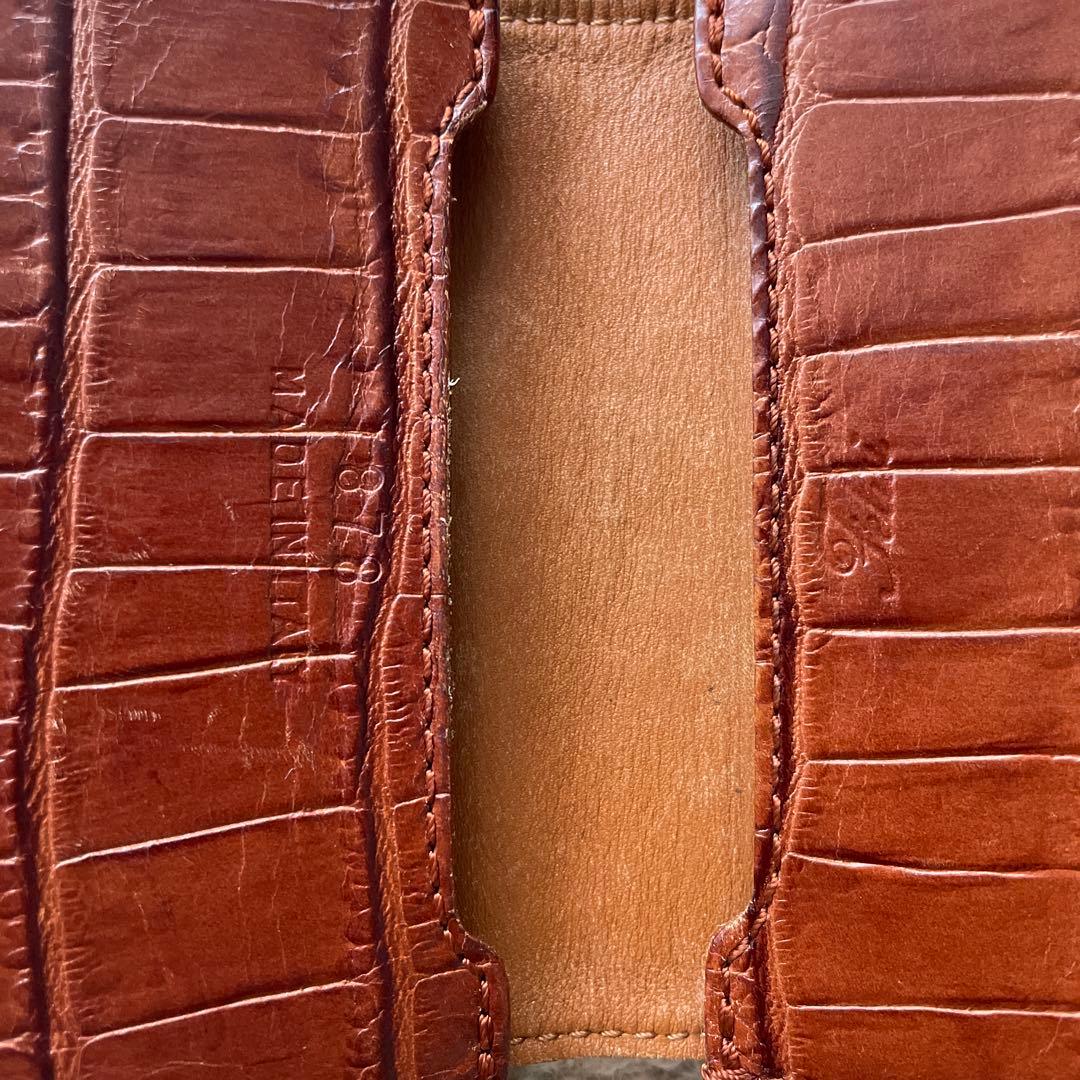 ✴︎SALE✴︎【Felisi】フェリージ カードケース 型押しクロコダイル