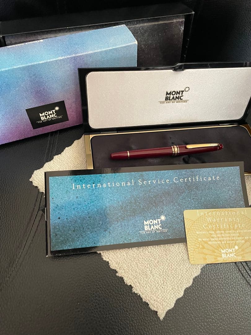 ◾️ボルドー美品◾️モンブラン144 万年筆◾️マイスターシュテュック クラシック◾️