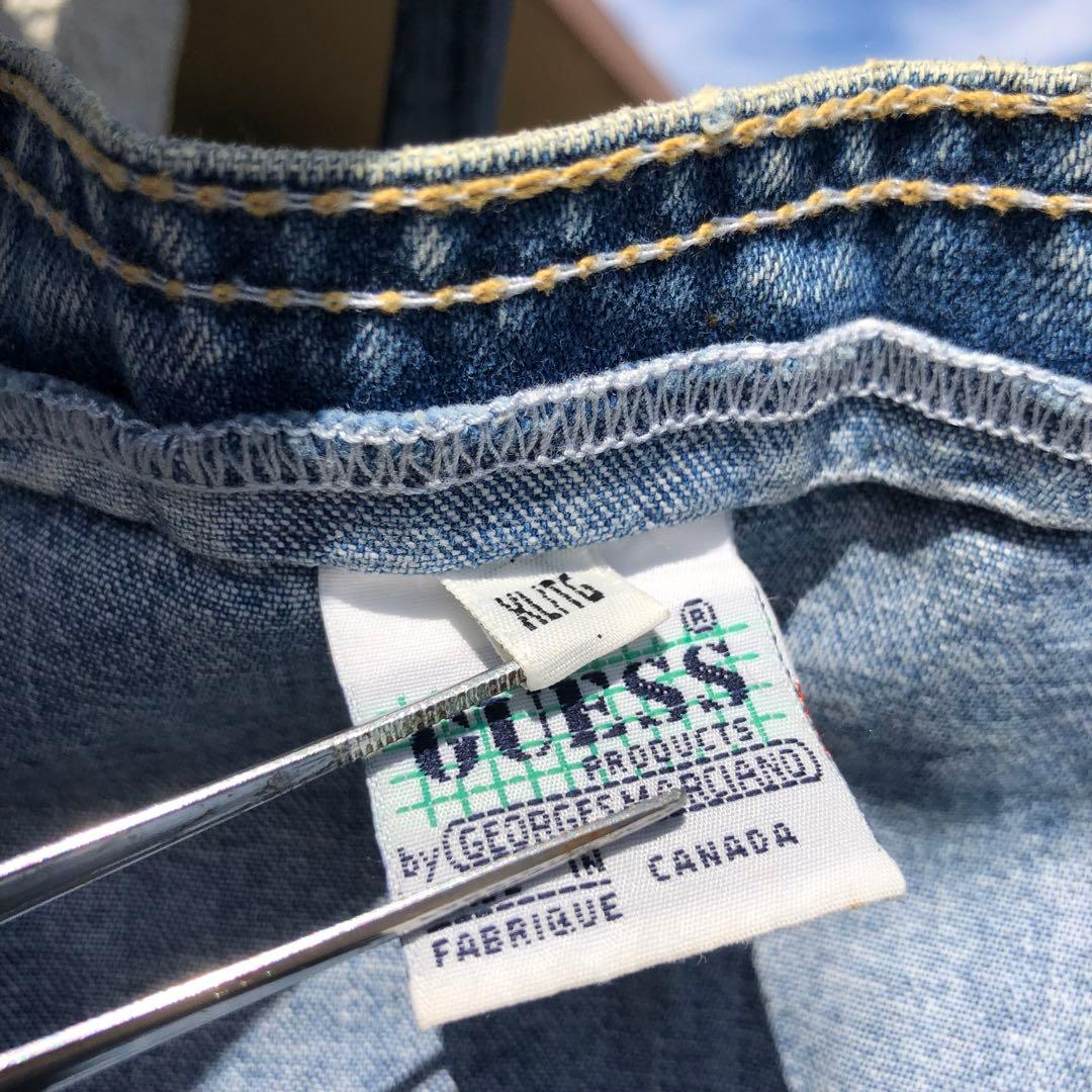 レア 常田大希 90s カナダ製 Guess ゲス オーバーオール XL