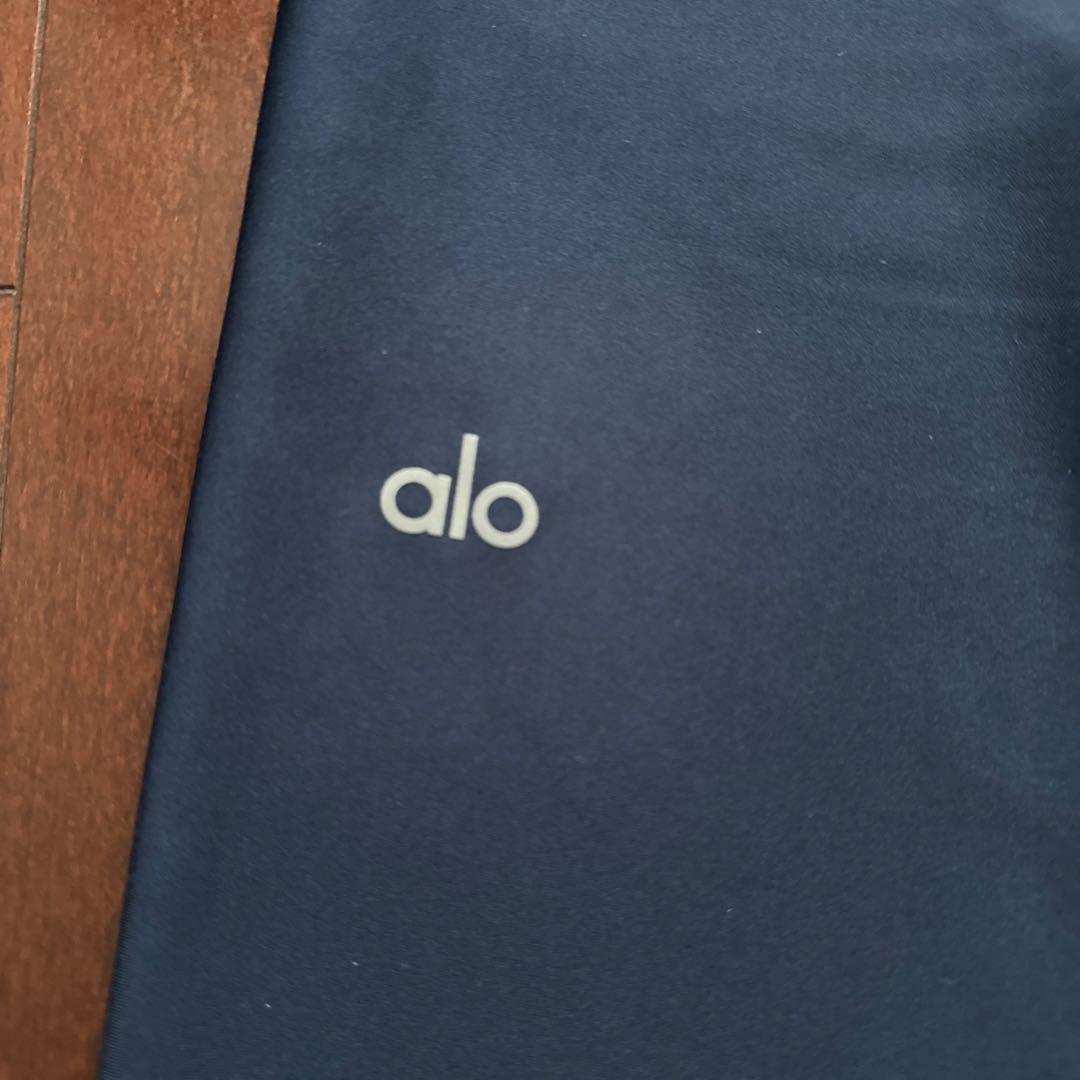 alo ネイビー ハイウエストレギンス XS