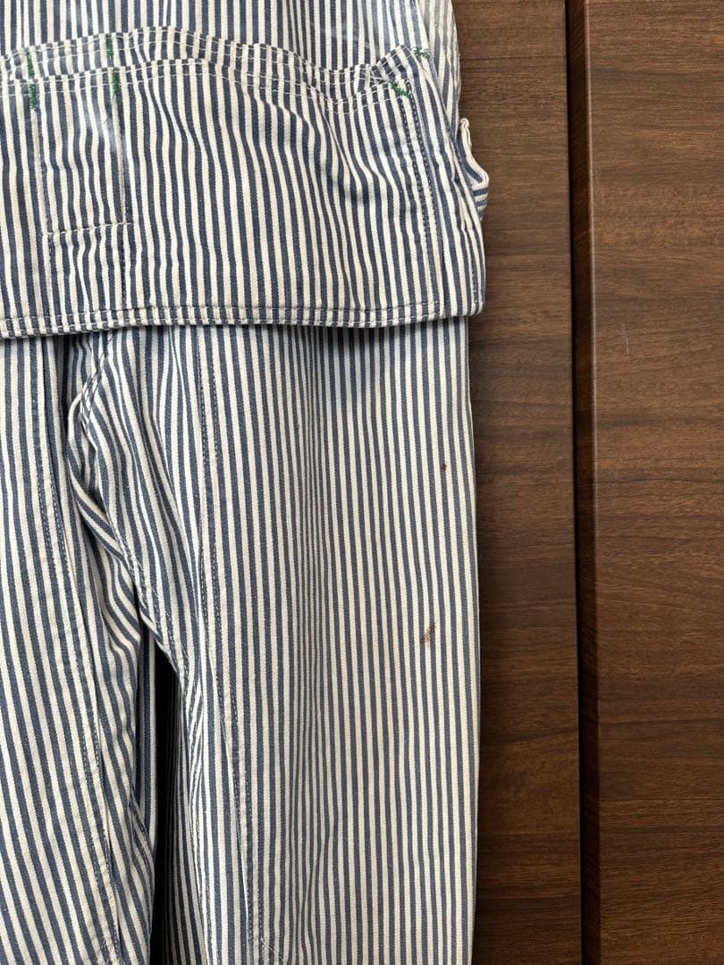 中*昌様 50s BIGSMITH エプロン付き　オーバーオール ヒッコリー　ダ