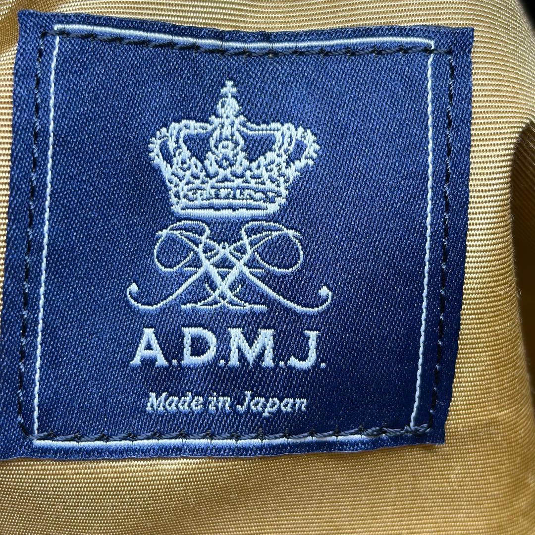 A.D.M.J. 日本製 シュリンクレザー Beeビジュー ショルダーバッグ 黒