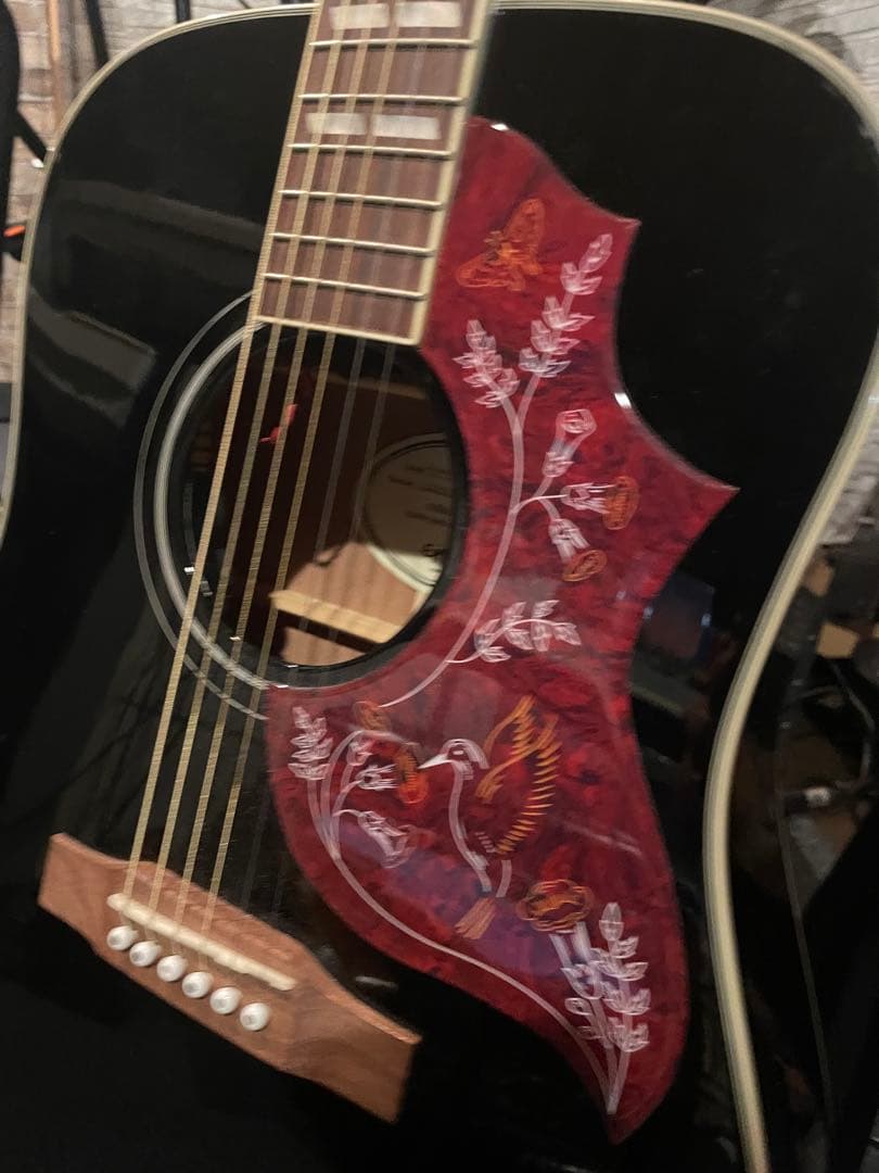 Epiphone hummingbird エレアコ　ブラック（手渡し可能）