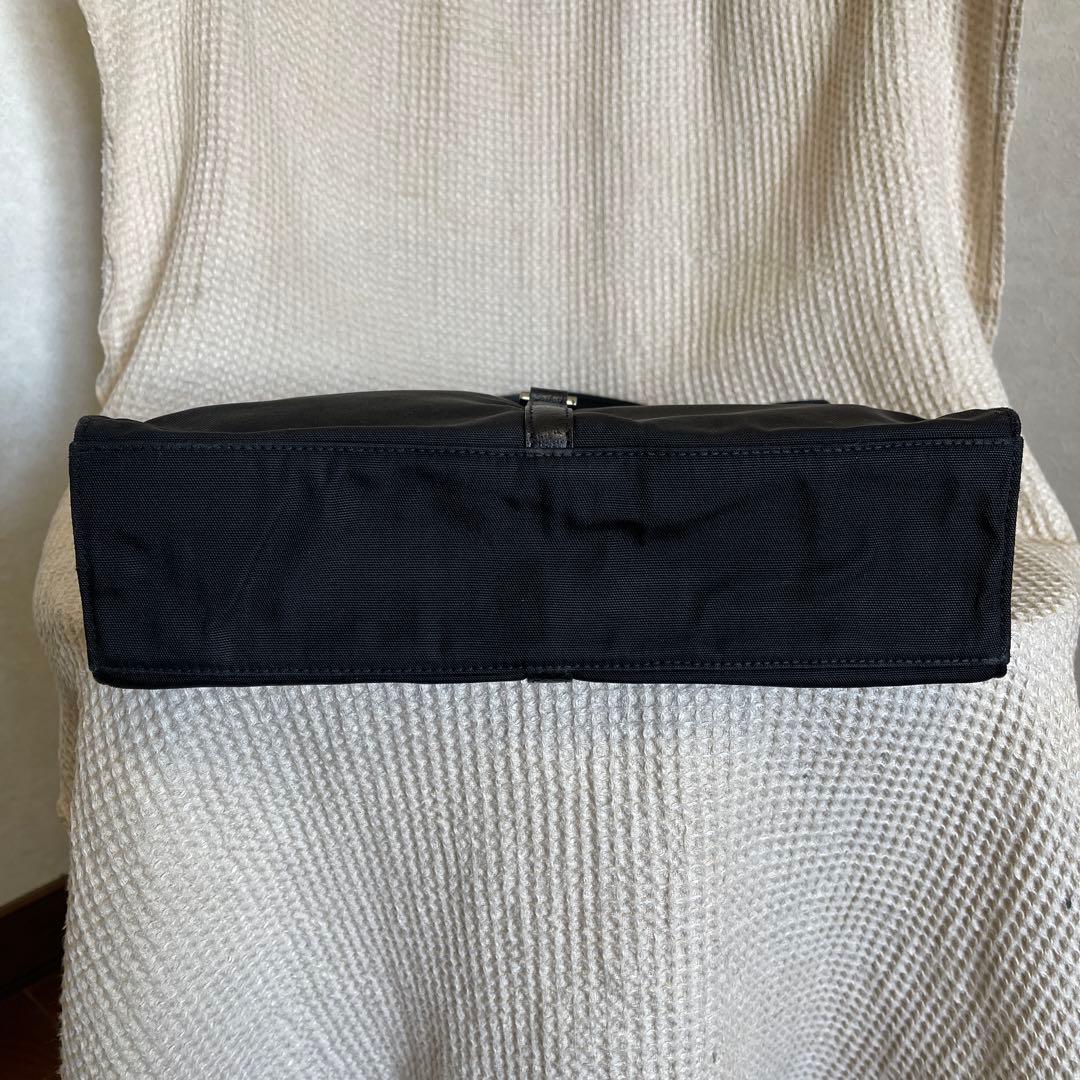 ◇ GUCCI グッチ ワンショルダーバッグ ナイロン×レザー ブラック ◇