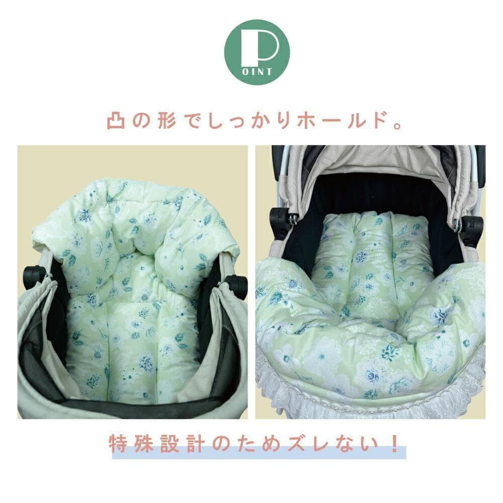 【一体型L】カートクッション★グリーン あご乗せ コンフォーター カートカバー