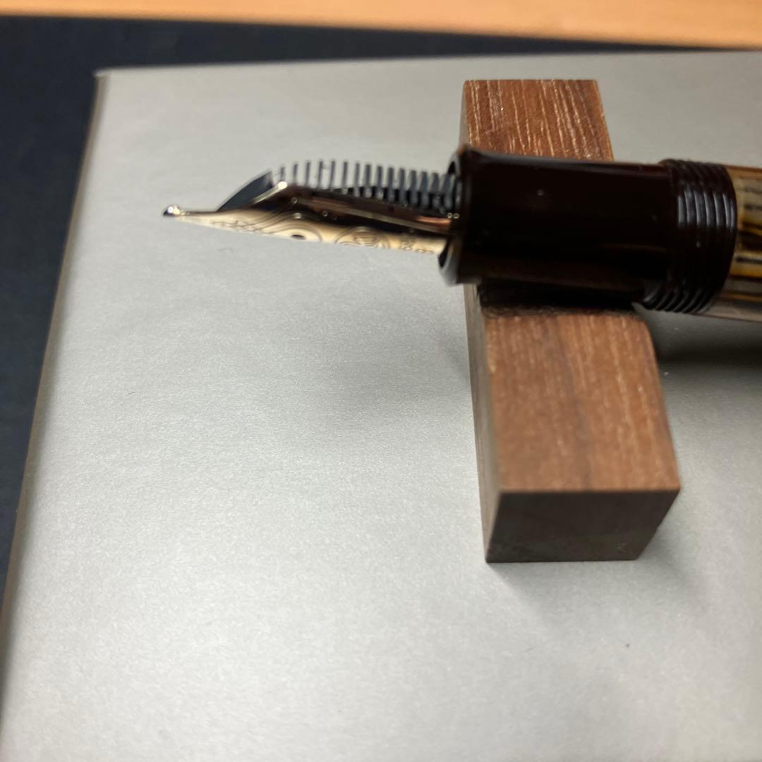 ペリカンM400SE 茶縞　Ｂ(太字) 小太刀仕様　試し書きのみ使用