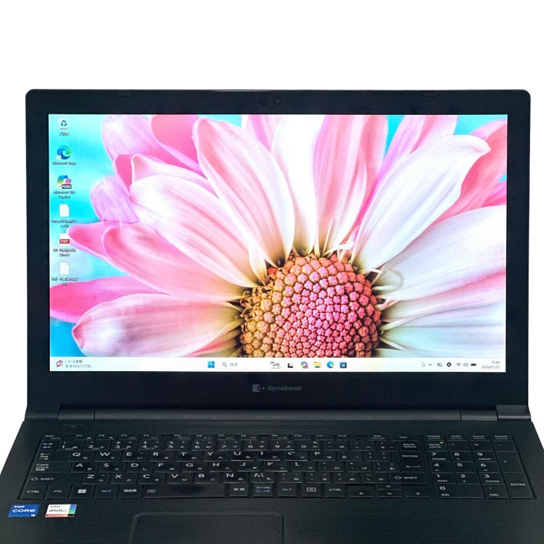 東芝 ２０２２年モデル i5 16GB 15型 ノートパソコン 770