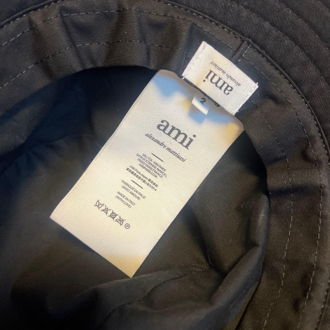 ami ブラック バケットハット M