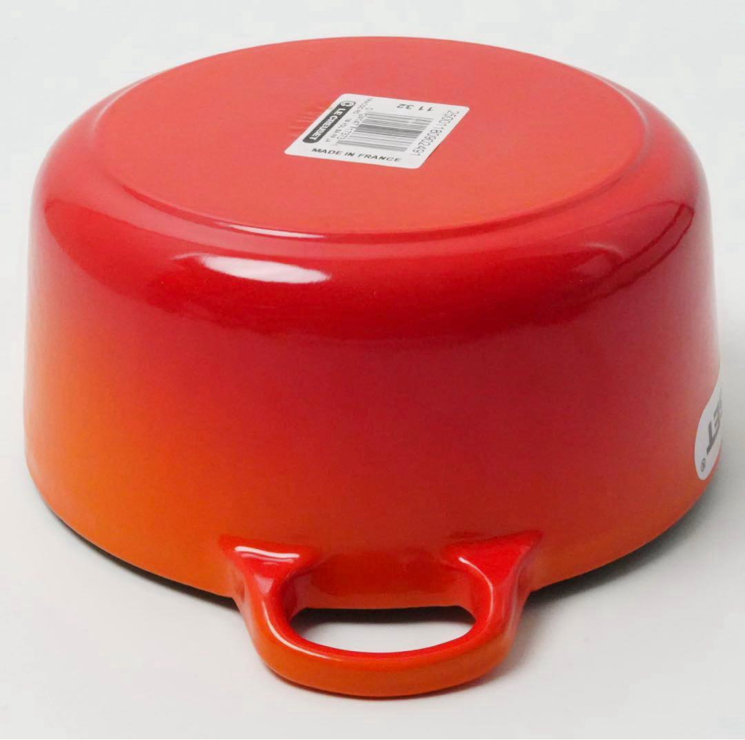 【新品】LE CREUSET　ココット ロンド オレンジ 18cm